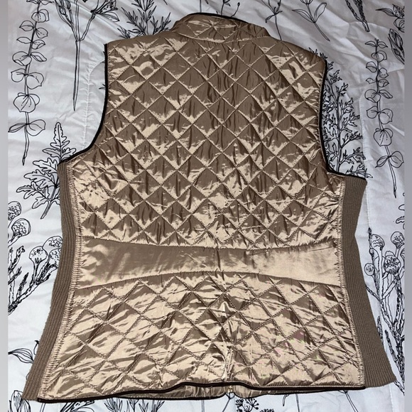 Rafaella Tan/Brown Fall Vest - Picture 5 of 6
